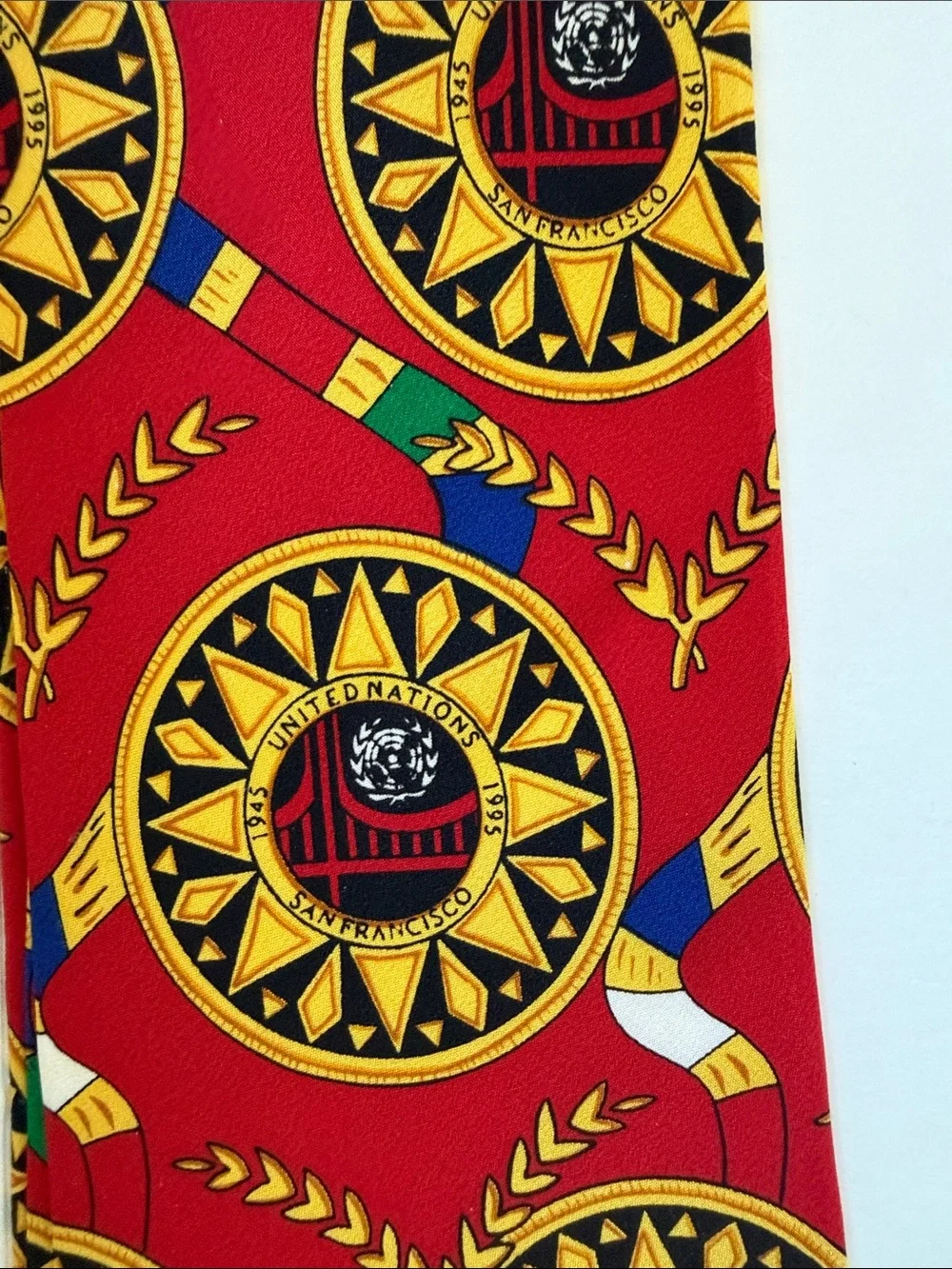Limited edition silk tie- UN 50th anniversary